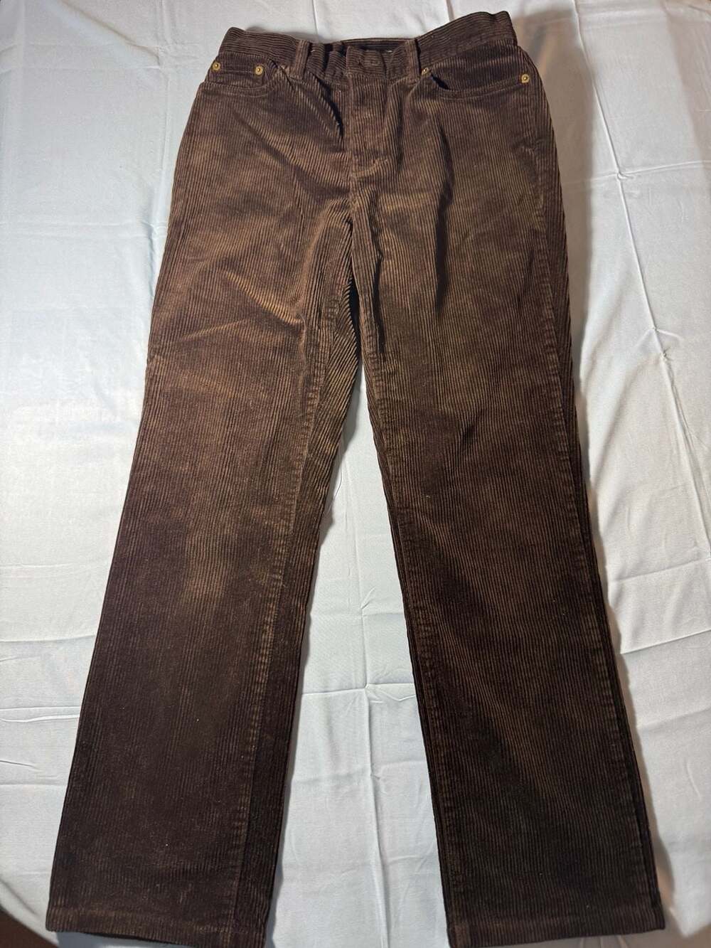 Lauren Jeans Co. Ralph Lauren Women's Brown Corduroy Pants, Size 6
